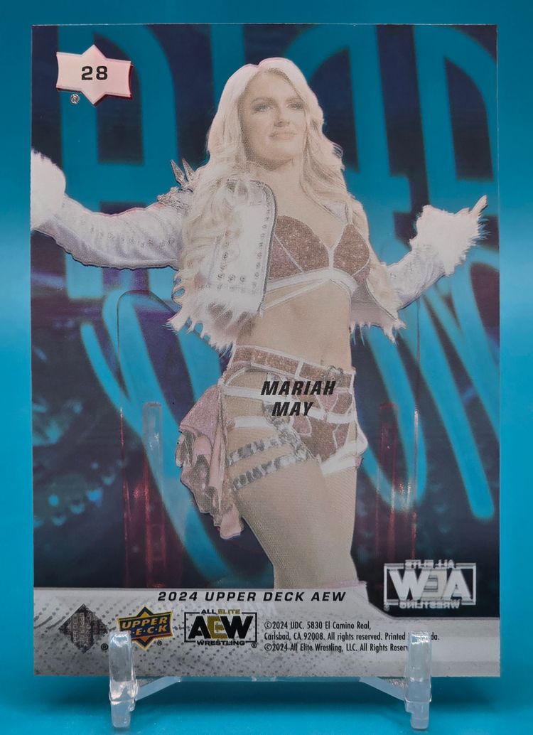 Mariah May SP RC 2024 Upper Deck #28 Clear Cut acetate parallel