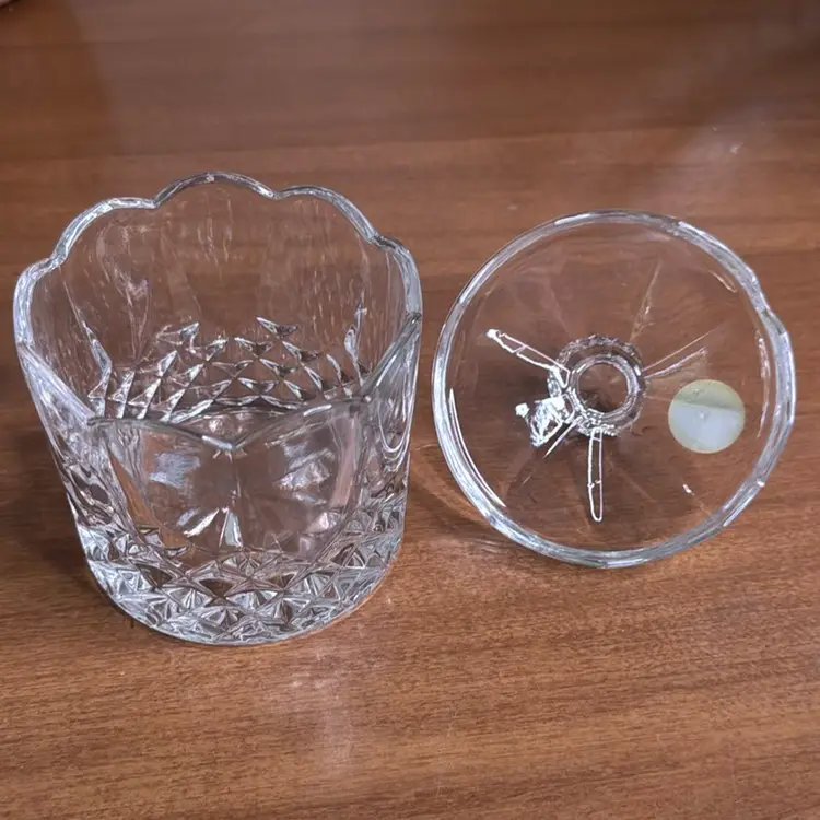 Vintage Crystal Lidded Dish