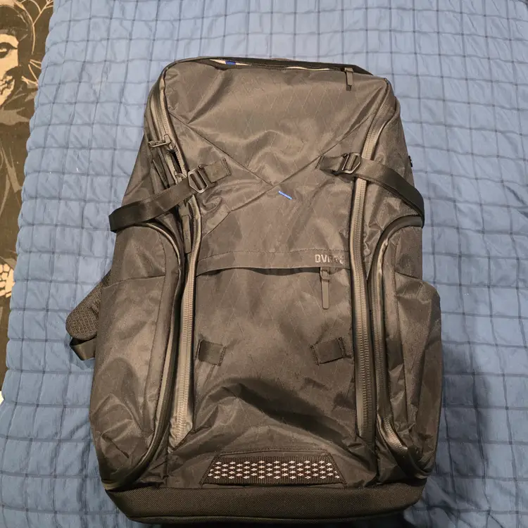 DVRGE Travel & Gym Backpack - 36L, X-Pac VX21 Black