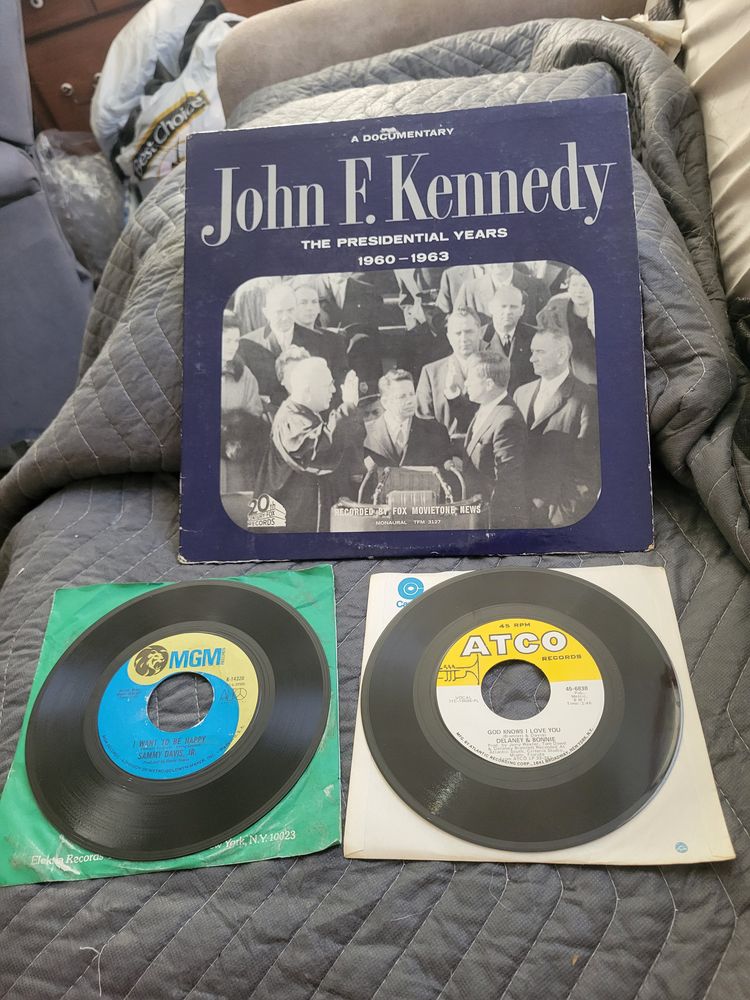 John f kennedy, sammy davis jr and delaney & bonnie records