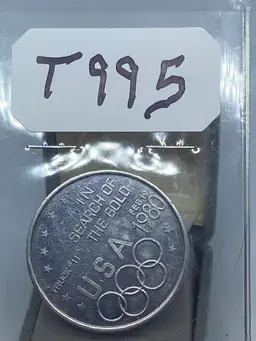 USA In Search of Gold Feb 19 1980 token Lot 995