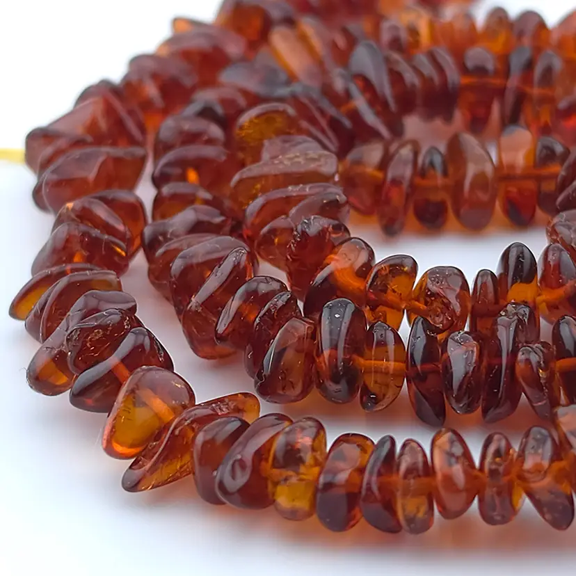 Genuine Baltic Amber Chip Beads, 16" Strand #BC133