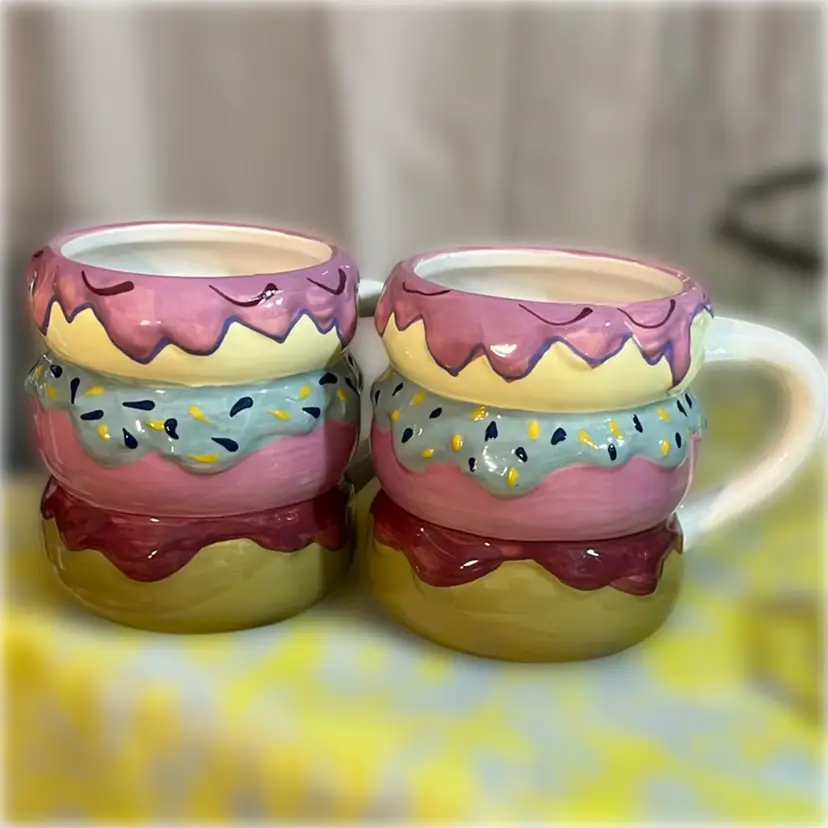 2pc Donut Mugs