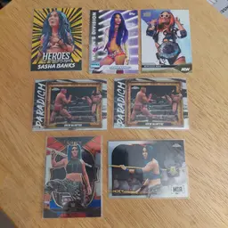 Lot of 36 wrestling cards. Letter M. Inserts, parallels +.