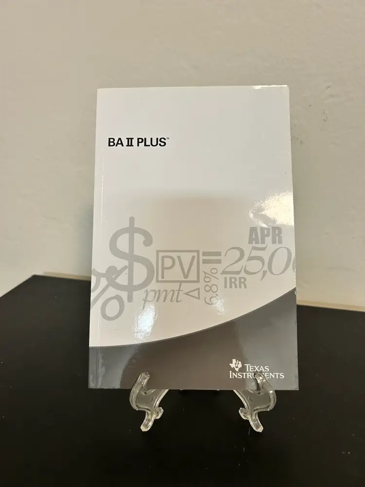 BA II Plus Calculator Manual Texas Instruments