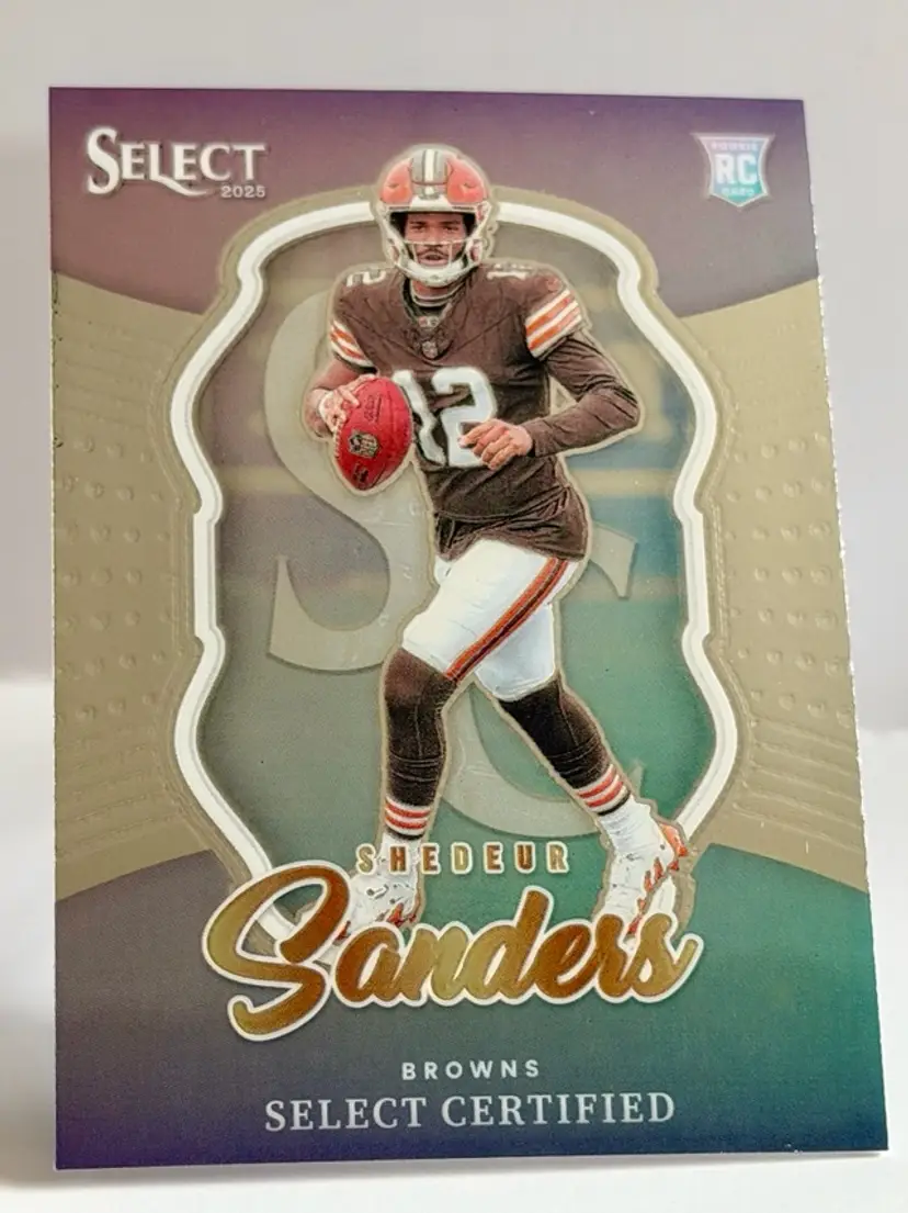 2025 Panini Select Shedeur Sanders Select Certified Rookies #12