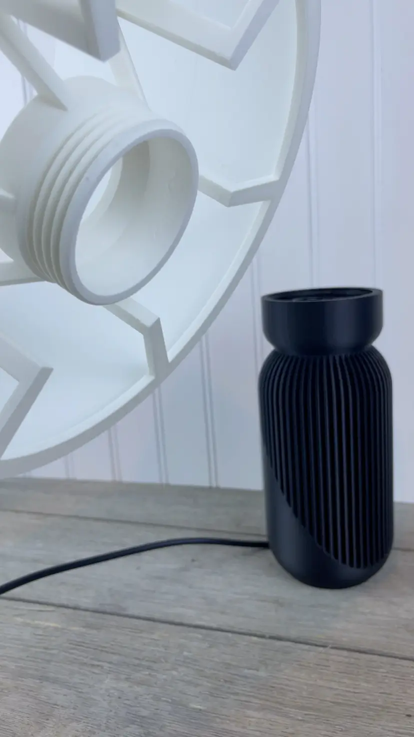 Modern Table Lamp, The Yao Lamp, 3D Printed Desk Lamp and Shade, Bedside Lamp, Modern Home and Office, Eco-Friendly, Bio-Degradable