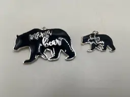 Mama and Baby Bear Pendants