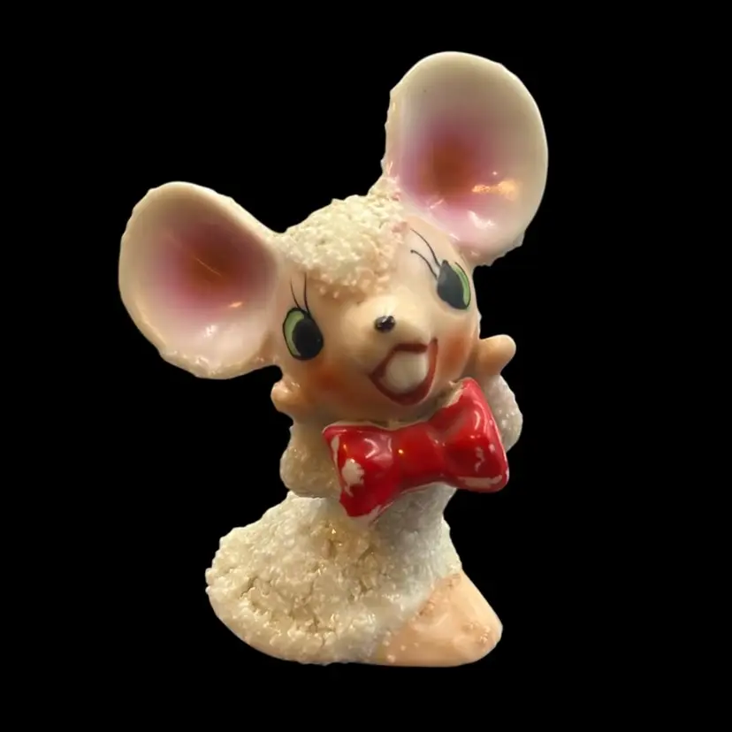 Vintage Arnart Sugar Texture Mouse Japan 3.5” Tall 2.5” Wide