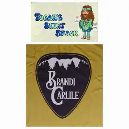 Brandi Carlile Guitar Pick t-shirt NEW nwot concert country western folk blues