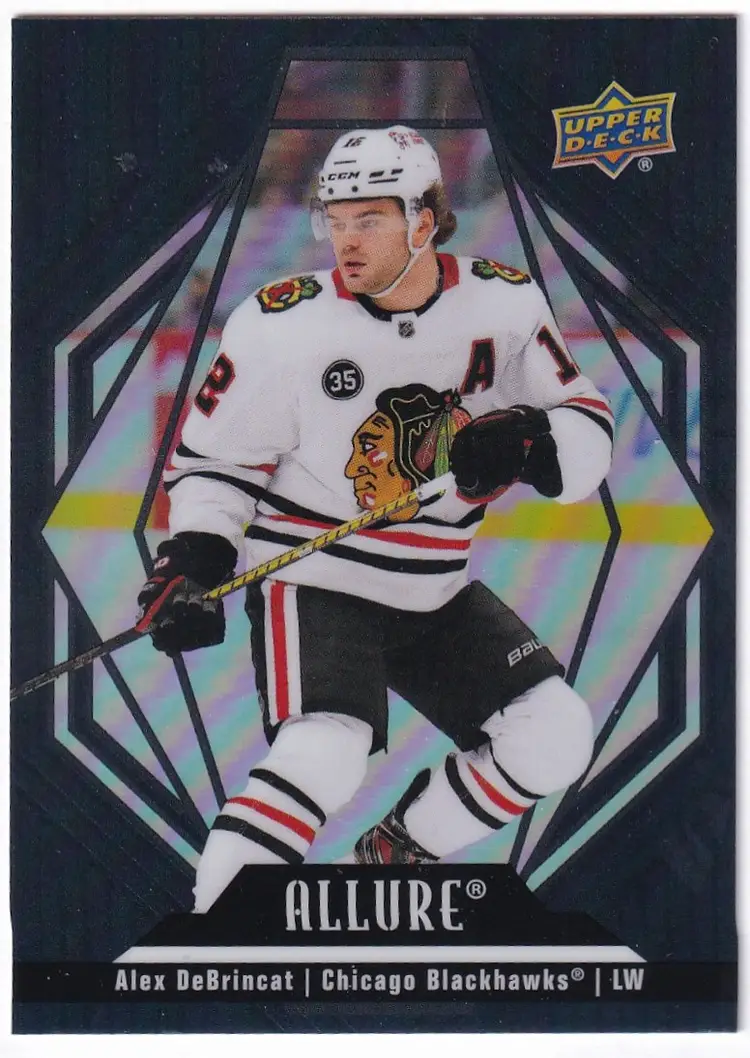 2022-23 Upper Deck Allure Black Rainbow #56 Alex DeBrincat Chicago Blackhawks Hockey Card
