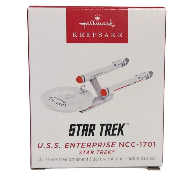 2023 Hallmark Star Trek USS Enterprise NCC1701 Mini Ornament IOB QXM9327