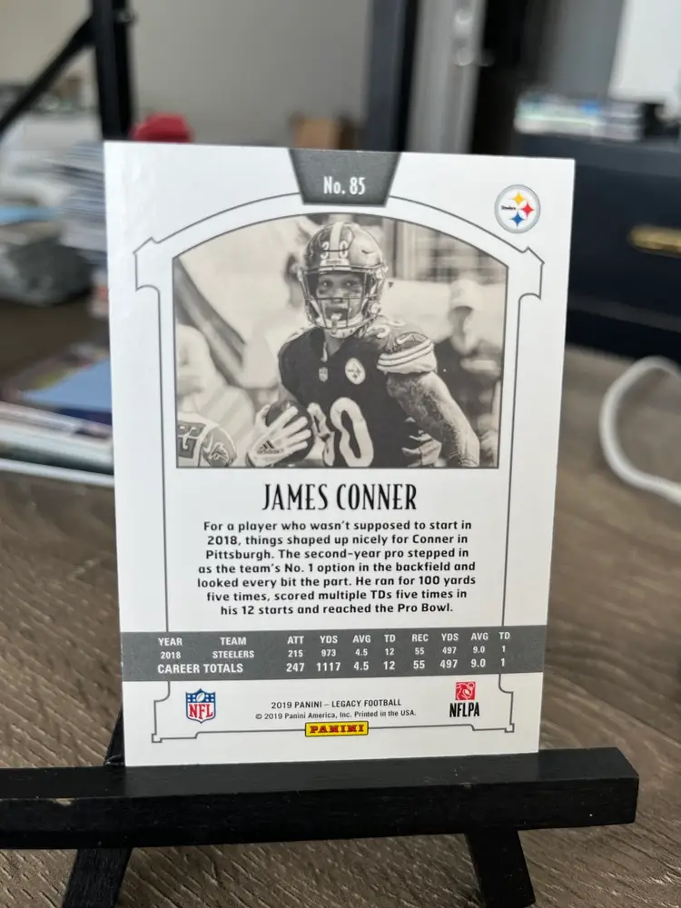 James Conner 2019 Panini Legacy /165 NFL Football Card Pittsburgh Steelers