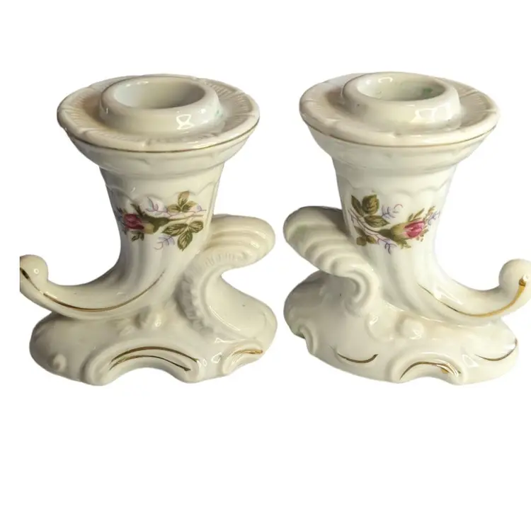 Cornucopia Candlestick Holders