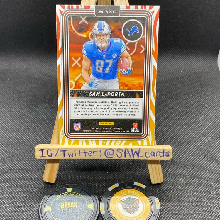 Sam LaPorta 2023 Phoenix Hot Routes Silver Detroit Lions