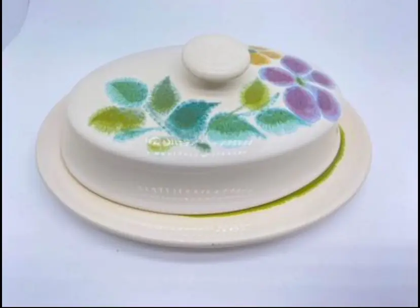 Vintage Floral by Franciscan Earthenware Butter Dish With Lid