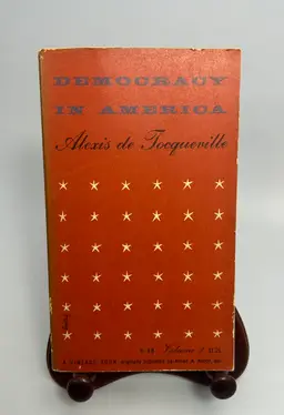 Vintage 'Democracy in America' By Alexia de Tocqueville Paperback Book 1958 Vintage Books
