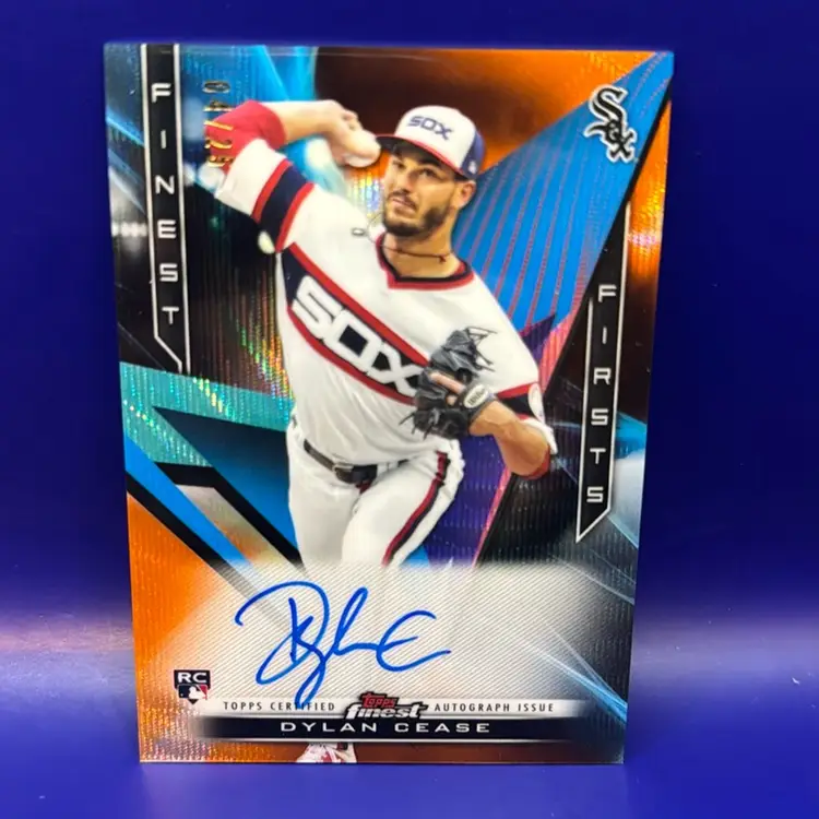 Dylan Cease 2020 Topps Finest Finest Firsts Autograph Rookie Card #4/25 Chicago White Sox