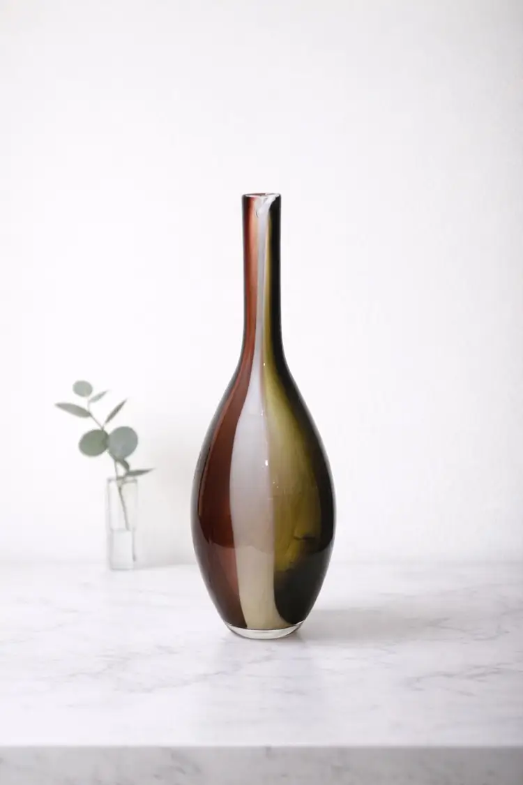 Desert Dusk Art Glass Vase – Elegant Statement Piece
