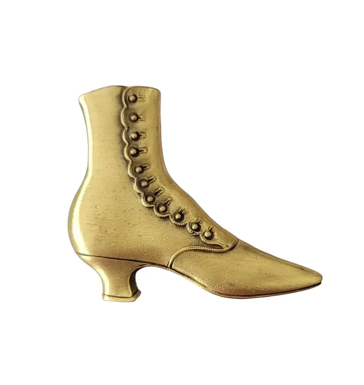 El Museum Replica Victorian Style Ladies Botton Up Shoe Boot Brooch E699