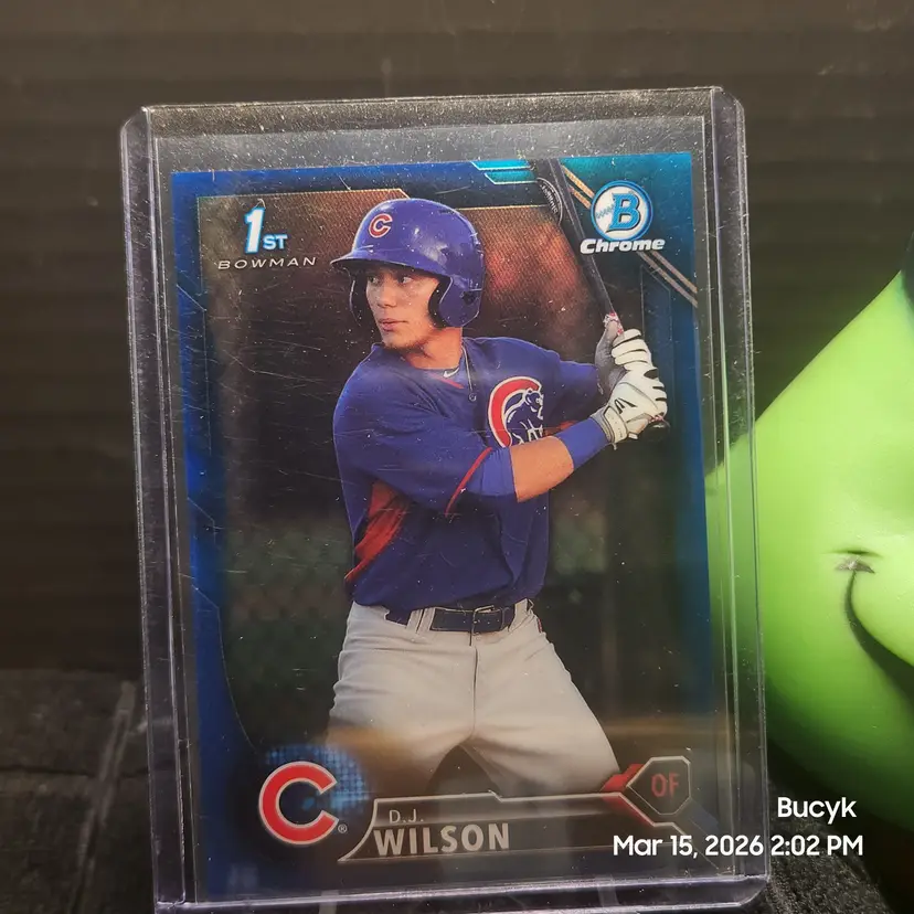 2016 Bowman Chrome Blue - DJ Wilson Chicago Cubs 132/150