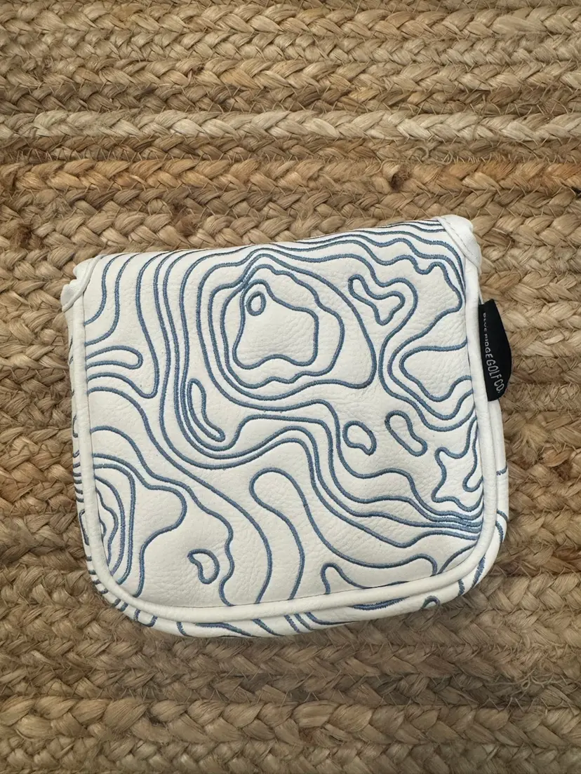 Blue Ridge Golf Co. Pure White And Carolina Blue Embroidery Topographic 2.0 Edition Mallet HC
