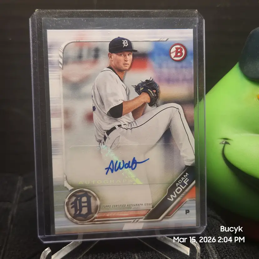 2019 Bowman Auto - Adam Wolf Detroit Tigers