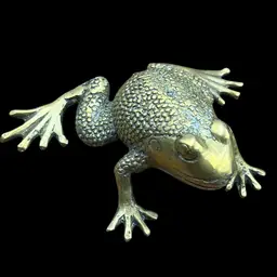 Vintage Brass Toad - 6” Deep x 4.5” Wide x 2” Tall