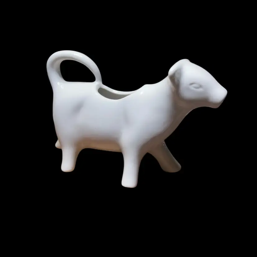 03. Classic Better Homes And Gardens  Vintage Porcelain Ceramic Cow Creamer 8” EPOC