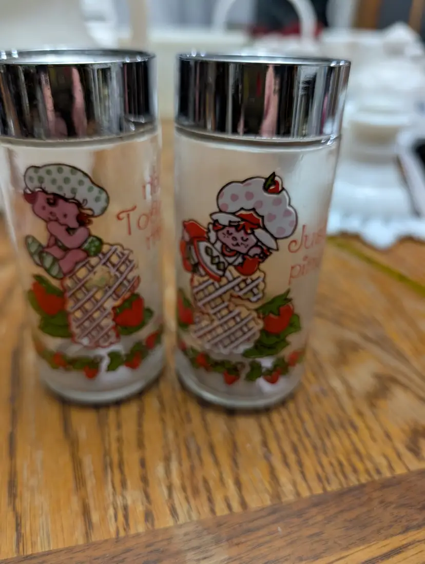 Strawberry shortcake salt and pepper shakers