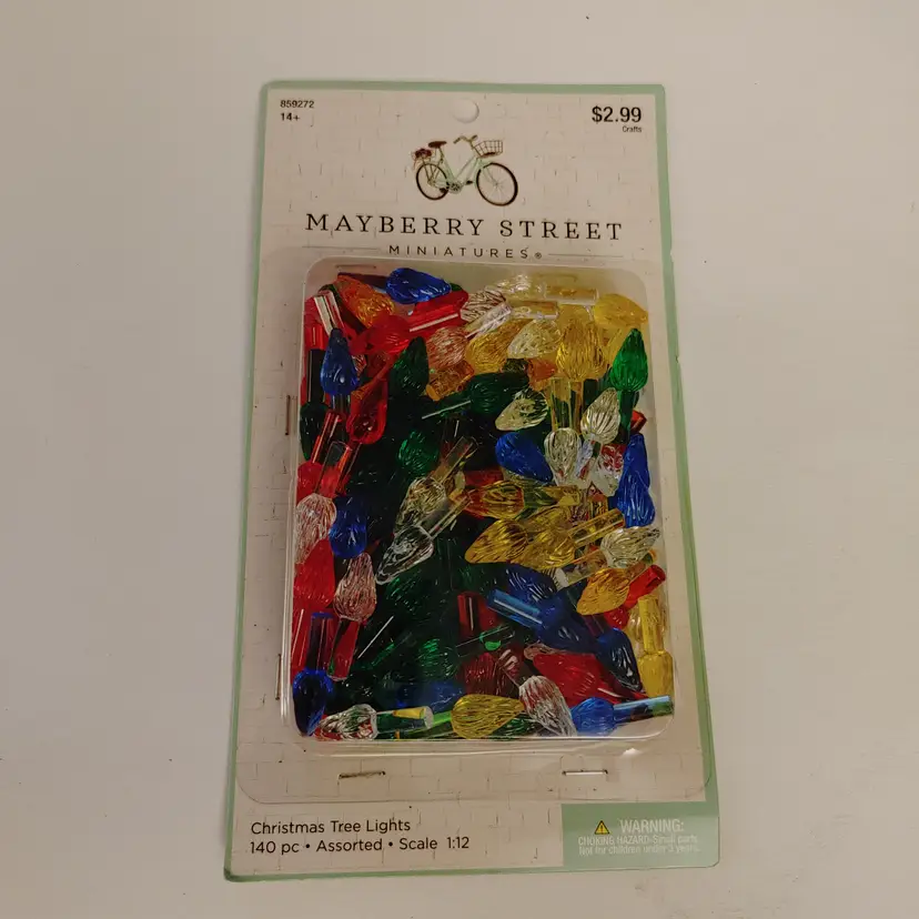 #01 - Maybe try Street Miniatures Christmas Tree Lights. Box of 140 lights. Scale 1:12