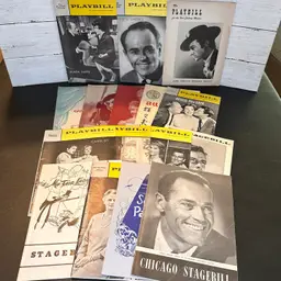 Lot of 16 Vintage Playbill & Stagebill Theater Programs 1950s 1960s Celebrity Names