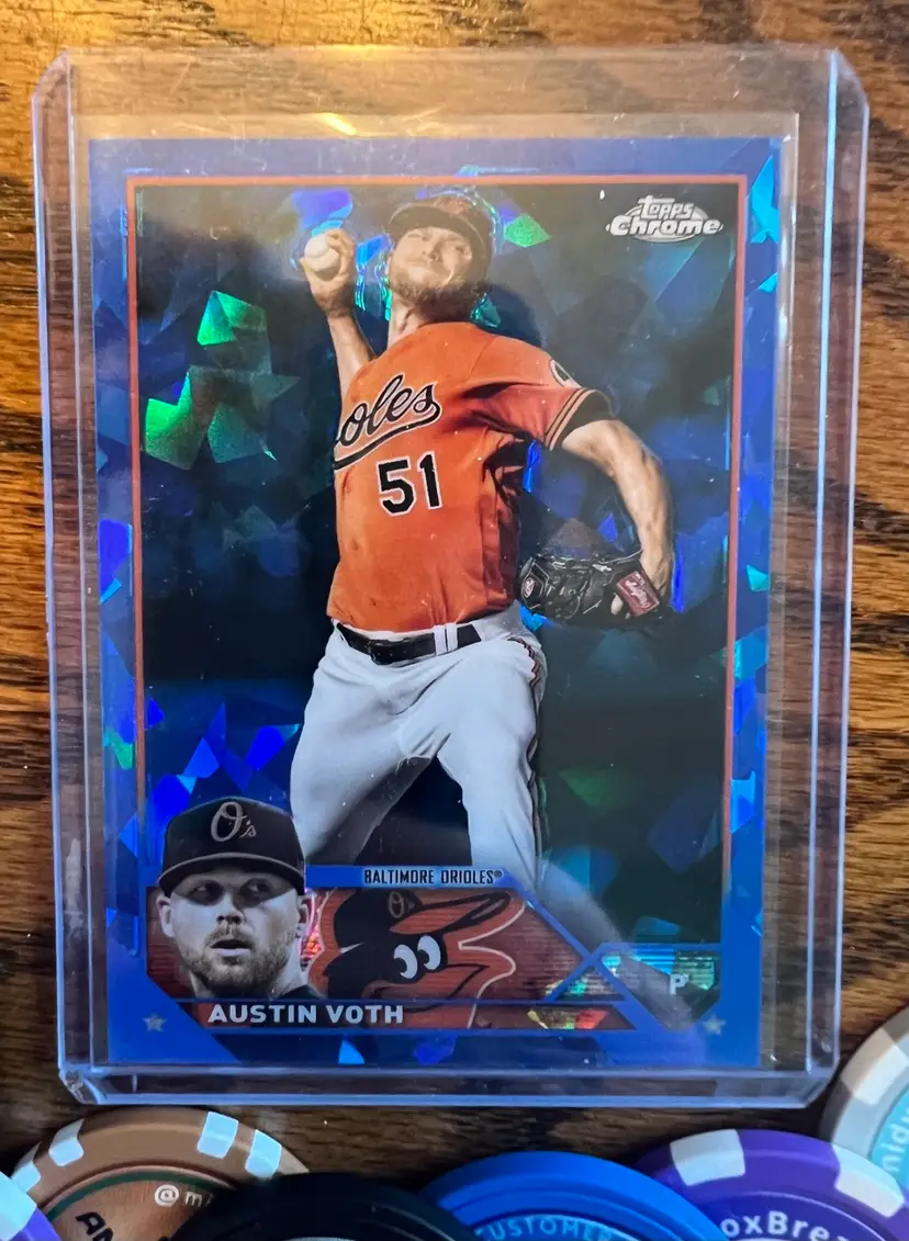 2023 Topps Chrome Sapphire Austin Voth - Baltimore Orioles
