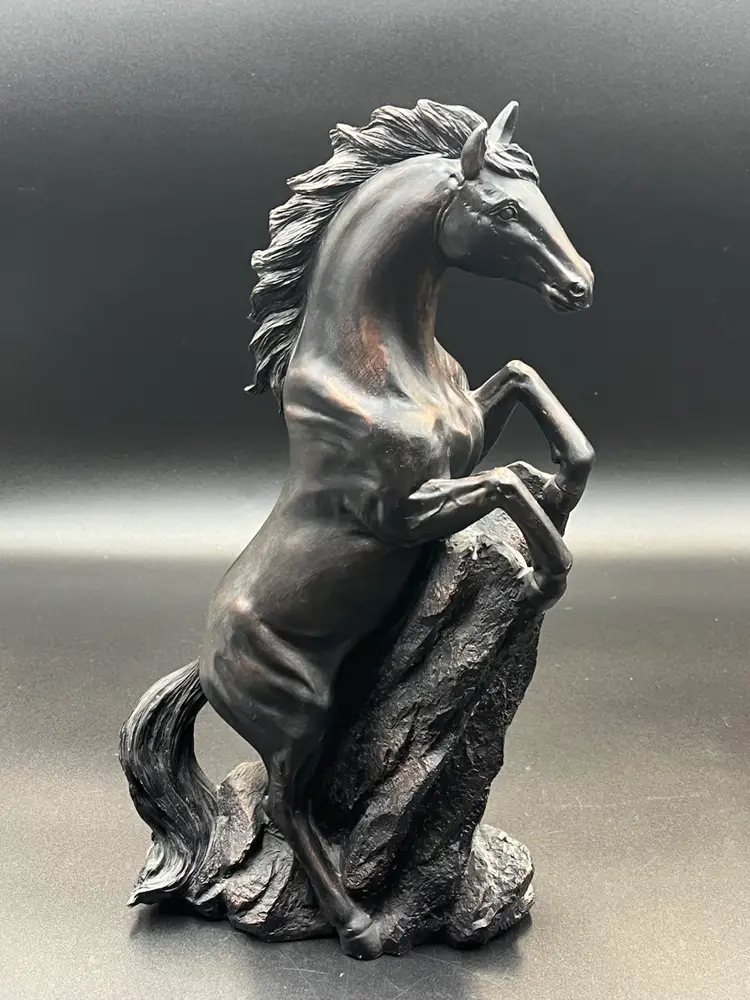 Bronze Colored Horse Sculpture