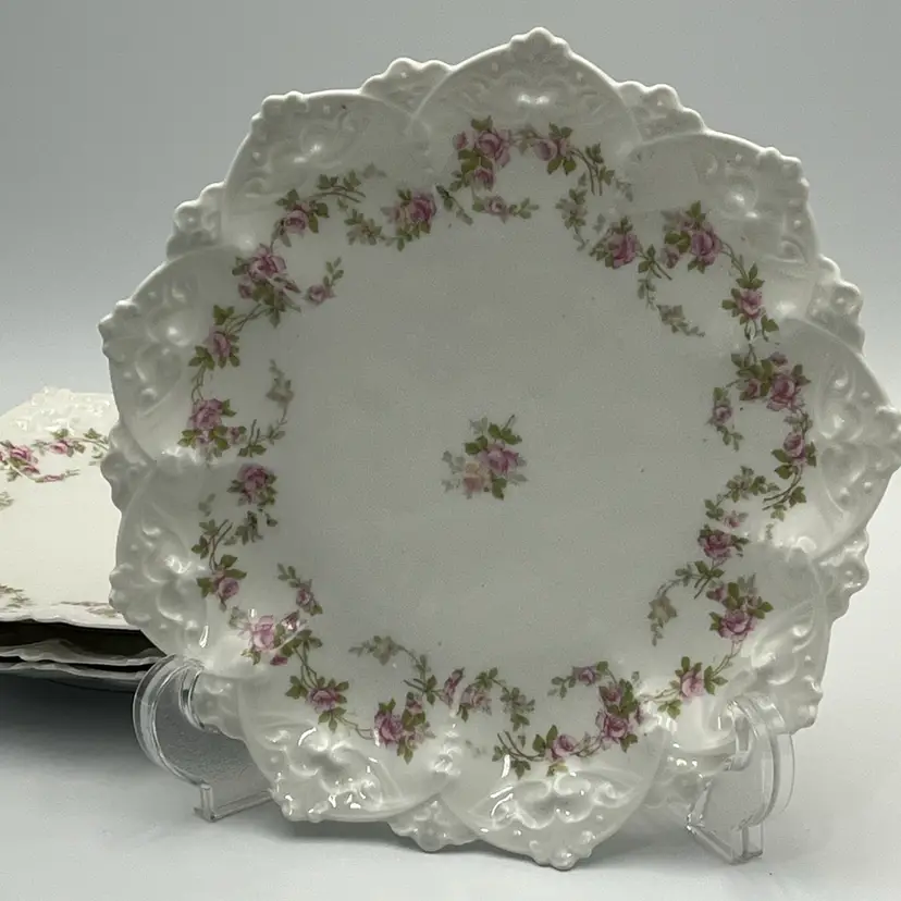 (4) MZ Austria Porcelain- Salad/ Dessert Plates