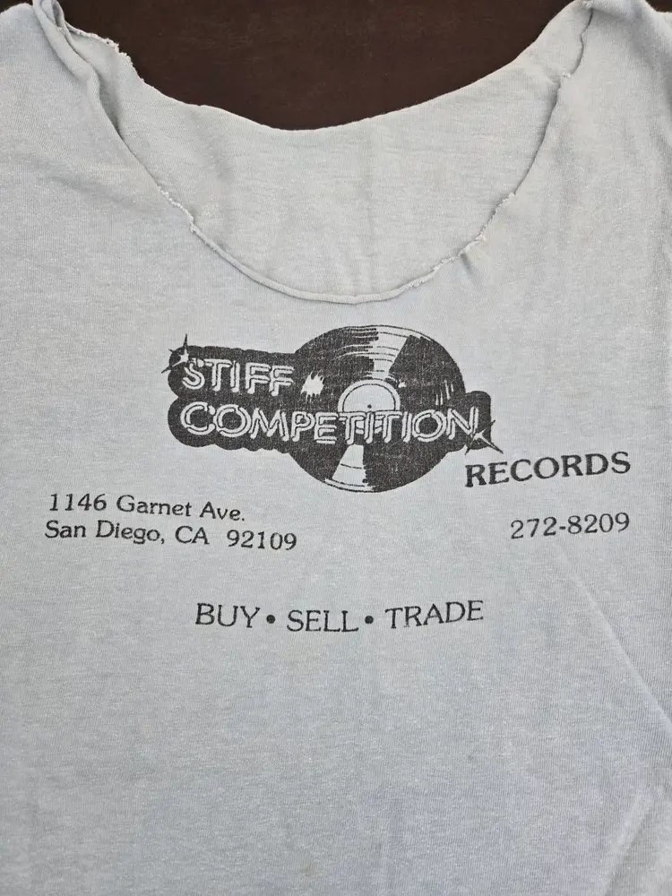 Vintage 80s-90s Stiff Competition Records Tank Top Shirt