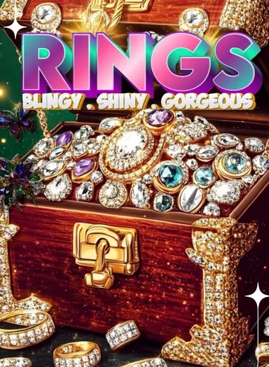 $5 Contemporary Costume Rings Sizes 5-10