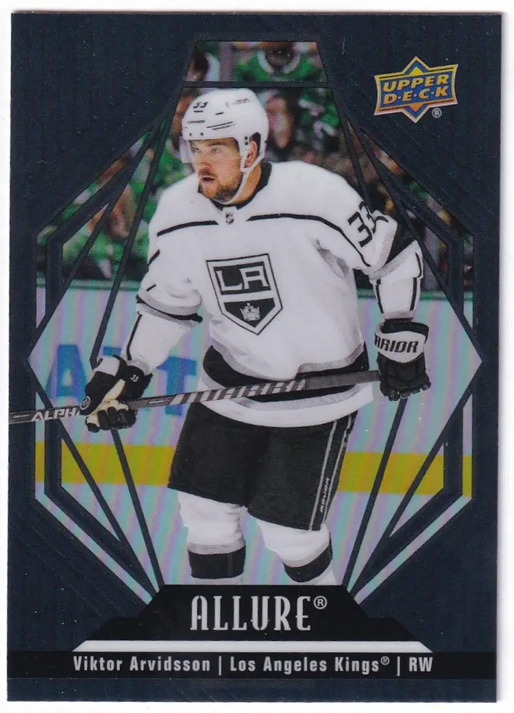 2022-23 Upper Deck Allure Black Rainbow #95 Viktor Arvidsson Los Angeles Kings Hockey Card