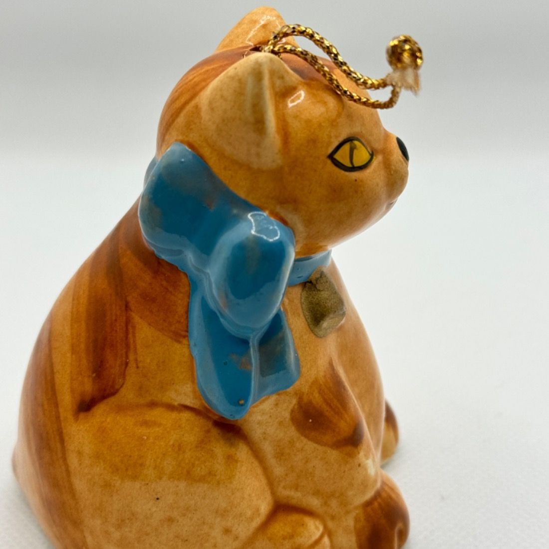 Niknax · Vintage Silvestri Cat Kitten Bell, Orange Tabby With