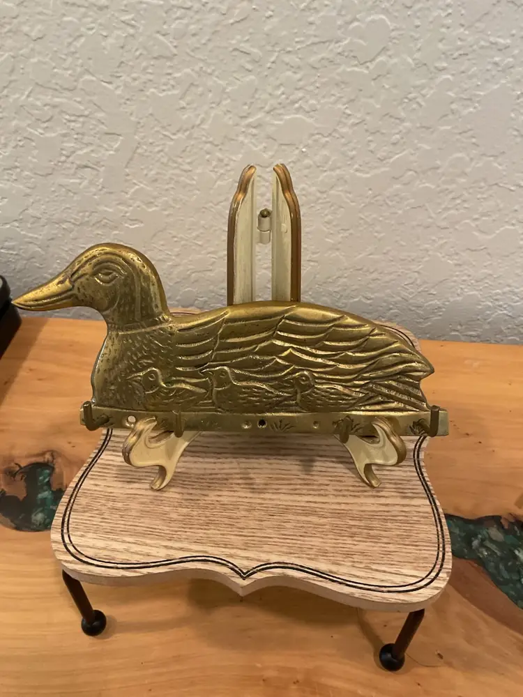 Brass Duck Key holder- 4 Hooks