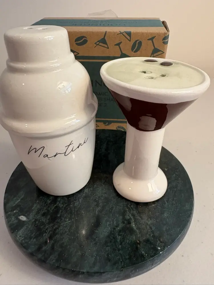 Godinger  Martini Salt and Pepper Shakers Set of 2
