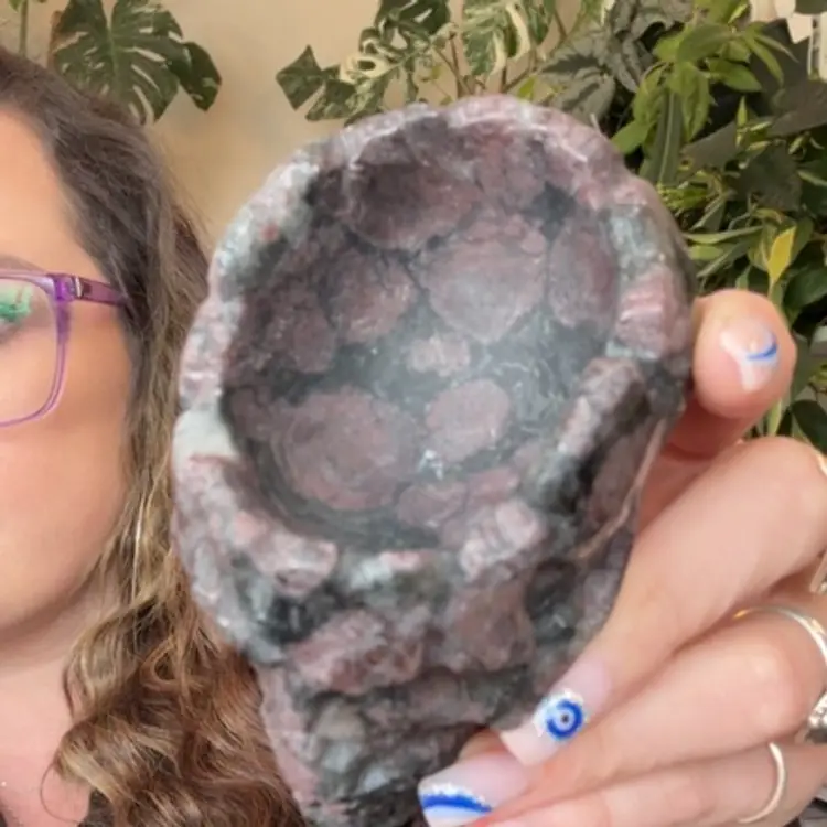 Garnet Skull Bowl 48a