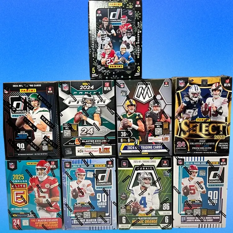2023/24/25 Panini Football 8 Box Mixer Live Team Rip #1 MBB1691 (stacked shipping)