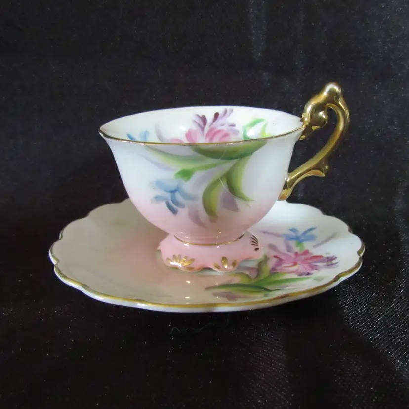 Miniature China Teacup and Saucer - Occupied Japan