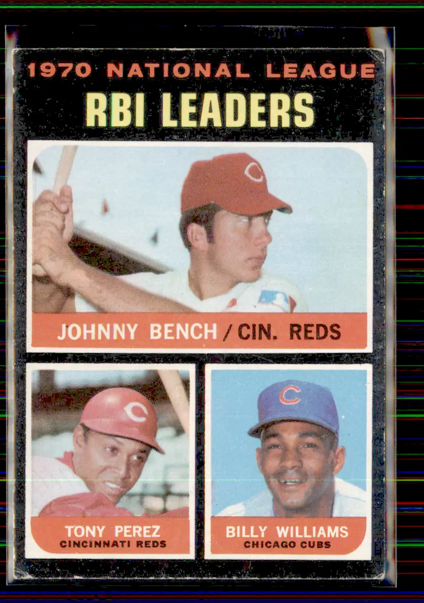 Johnny Bench / Tony Perez / Billy Williams 1971 Topps #64 - Cincinnati Reds / Chicago Cubs - (pk8-61)