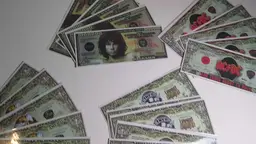Lot Of 20 Plastic Laminated Novelty Million Dollar Rock Star Notes AC/DC The Doors Jim Morrison Led Zeppelin Lynyrd Skynyrd