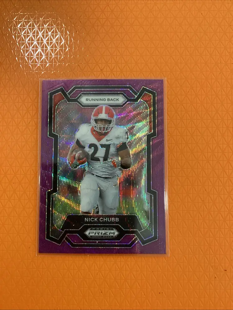 2024 Panini Prizm Draft Picks - Purple Wave Prizm #29 Nick Chubb