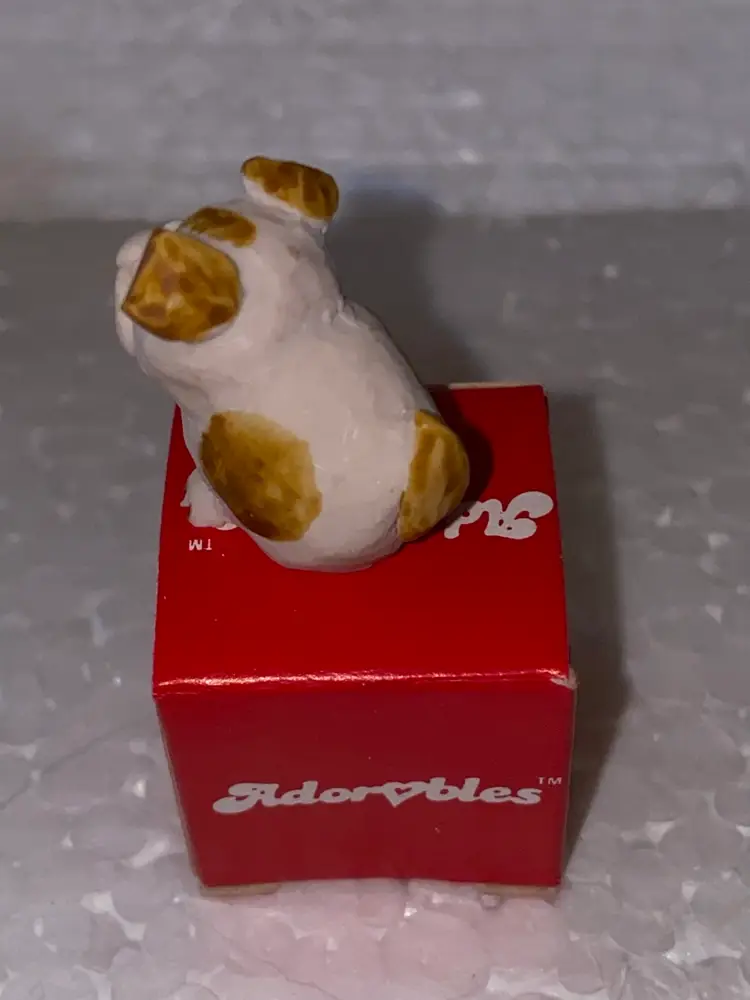 #01 Adorable's animal Figurine made in Scotland, hand painted as pictured