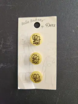 Cute Little Elephant Buttons