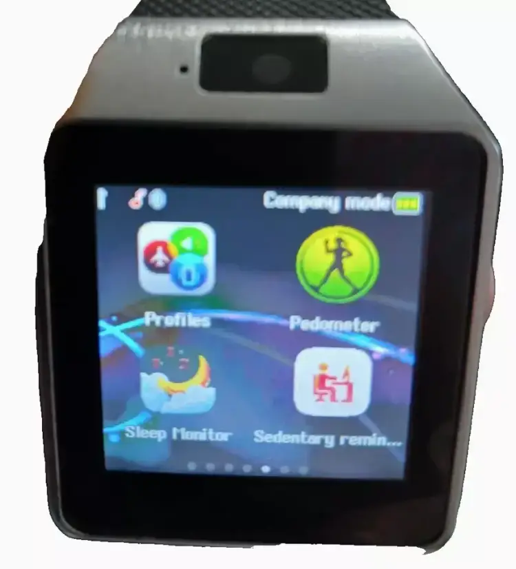Smartwatch Android Black Band Call, Email, Fitness, Bluetooth, Time, Music